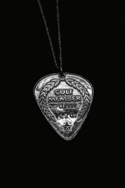 CULT MEMBER GUITAR PICK NECKLACE
